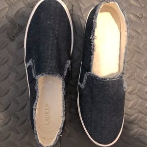 Ralph Lauren Slip on Denim Sneaker